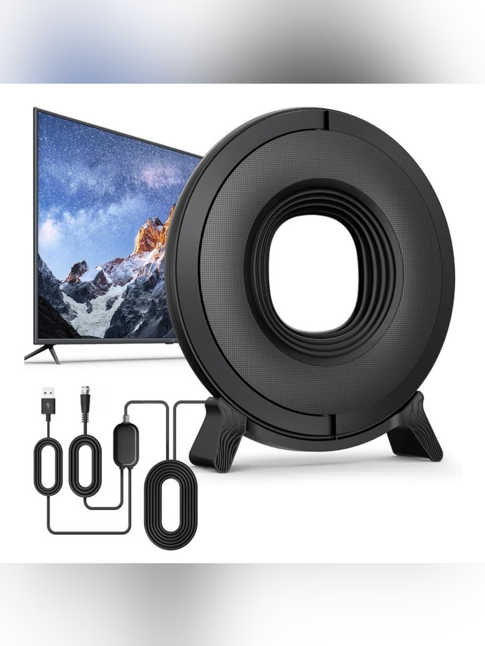 Full HD Indoor TV Antenna 360° with Amplifier Signal Booster - Picture 9 of 9